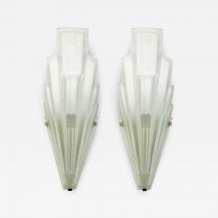  Marius Ernest Sabino Pair of French Art Deco Wall Sconces by Sabino large version  - 3948511