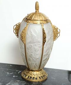  Marius Ernest Sabino Rare Art Deco Lamp by Sabino - 1422784