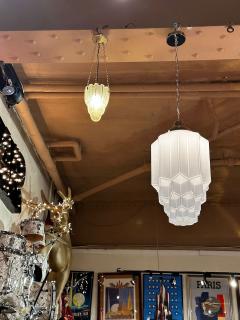  Marius Ernest Sabino Sabino French Art Deco Chandelier Ceiling Lamp 1930s - 3794252