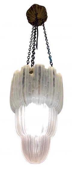  Marius Ernest Sabino Sabino French Art Deco Chandelier Ceiling Lamp 1930s - 3794258
