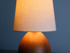  Marksl jd Marksl jd Pair of Oval Table Lamps in Solid Pine Organic Modern Sweden 1960s - 3481079