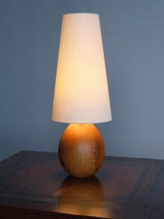  Marksl jd Marksl jd Pair of Oval Table Lamps in Solid Pine Organic Modern Sweden 1960s - 3481083