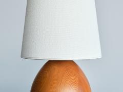  Marksl jd Marksl jd Pair of Oval Table Lamps in Solid Pine Organic Modern Sweden 1960s - 3481084