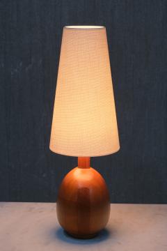  Marksl jd Marksl jd Pair of Oval Table Lamps in Solid Pine Organic Modern Sweden 1960s - 3939121