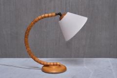  Marksl jd Marksl jd Sculptural Adjustable Table Lamp in Beech Sweden 1960s - 3700497