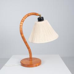 Marksl jd Modern Design Table Lamp Model 1911 in Stained Wood Marksl jd Sweden 1980s - 4366797