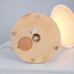 Marksl jd Modern Design Table Lamp Model 1911 in Stained Wood Marksl jd Sweden 1980s - 4366802