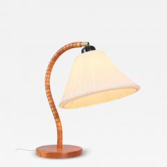 Marksl jd Modern Design Table Lamp Model 1911 in Stained Wood Marksl jd Sweden 1980s - 4371173