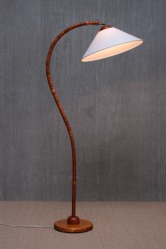  Marksl jd Sculptural Marksl jd Floor Lamp in Beech Wood Sweden 1960s - 3866170