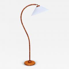  Marksl jd Sculptural Marksl jd Floor Lamp in Beech Wood Sweden 1960s - 3868557