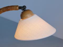  Marksl jd Sculptural Pair of Adjustable Marksl jd Table Lamps in Beech Sweden 1960s - 3335183