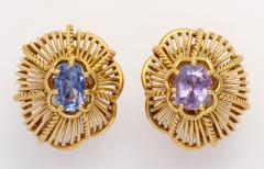  Marsh Co 18k Gold Sapphire Earclips by Marsh Co  - 385366