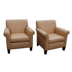  Martin Brattrud Co Pair Martin Brattrud Leather Collection Lounge Chairs - 2667225