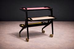  Martin Eisler Carlo Hauner Bar Cart in Hardwood by Carlo Hauner Martin Eisler for Moveis Artesanal - 4546754