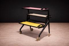  Martin Eisler Carlo Hauner Bar Cart in Hardwood by Carlo Hauner Martin Eisler for Moveis Artesanal - 4546755