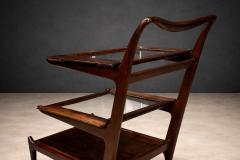  Martin Eisler Carlo Hauner Brazilian Mid Century Modern Bar Cart in Rosewood Carlo Hauner Martin Eisler - 4551047