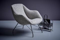  Martin Eisler Carlo Hauner Carlo Hauner and Martin Eisler Concha Lounge Chair in Gray Brazil 1950s - 3316508