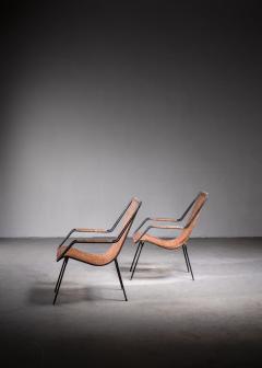  Martin Eisler Carlo Hauner Carlo Hauner and Martin Eisler pair of lounge chairs Brazil side view - 2428851