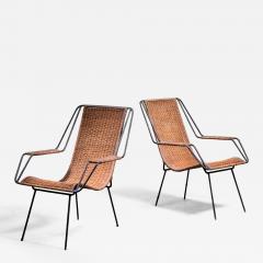  Martin Eisler Carlo Hauner Carlo Hauner and Martin Eisler pair of lounge chairs Brazil side view - 2429957