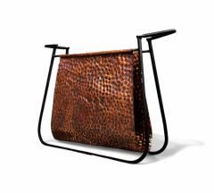  Martin Eisler Carlo Hauner Magazine Rack in Copper and painted metal Forma 1950s Lot 670 - 4347470