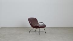  Martin Eisler Carlo Hauner Pair of Lounge Chairs in Iron and Leather by Martin Eisler and Carlo Hauner - 2825177