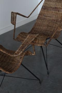  Martin Eisler Carlo Hauner Rattan Armchairs by Martin Eisler and Carlo Hauner for Forma 1950 - 4471048