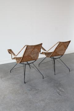  Martin Eisler Carlo Hauner Rattan Armchairs by Martin Eisler and Carlo Hauner for Forma 1950 - 4471050