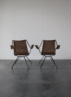  Martin Eisler Carlo Hauner Rattan Armchairs by Martin Eisler and Carlo Hauner for Forma 1950 - 4471051