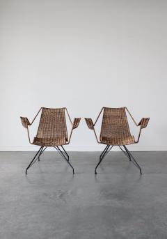  Martin Eisler Carlo Hauner Rattan Armchairs by Martin Eisler and Carlo Hauner for Forma 1950 - 4471053