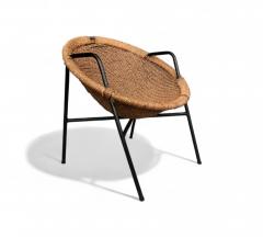  Martin Eisler Carlo Hauner Wicker Chair Carlo Hauner Martin Eisler 1950s Lot 459A - 4293023