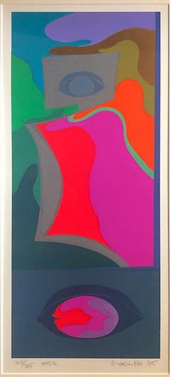  Mashiko Japanese Abstract Expressionist Serigraphs Signed Numbered Mashiko - 4641635