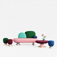  Masquespacio Toadstool Collection Ensemble Sofa Table and Puffs Masquespacio - 1298580