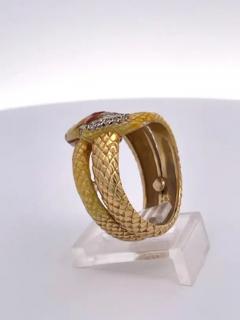  Masriera Masriera 18K Enamel Snake Ring - 3461897