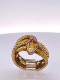 Masriera Masriera 18K Enamel Snake Ring - 3462054