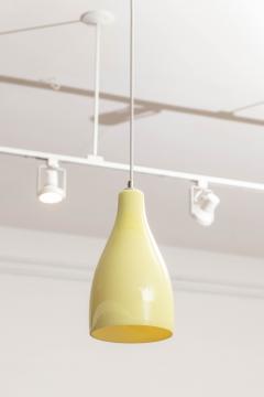  Massimo Lella Vignelli Murano Yellow Cased Glass Pendant Lamp - 3701571