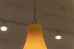  Massimo Lella Vignelli Murano Yellow Cased Glass Pendant Lamp - 3701609