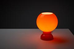  Massive Lighting Space Age Orange Glass Table Lamp by Massive 1980s - 4499077
