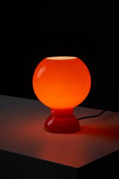  Massive Lighting Space Age Orange Glass Table Lamp by Massive 1980s - 4499081