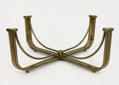  Mastercraft 1970s Mastercraft Solid Brass and Glass Square Coffee Table USA Designed Made - 4765987
