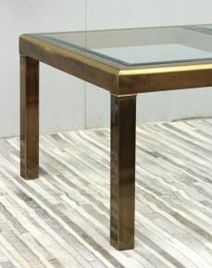  Mastercraft 1970s Mid Century Modern Mastercraft Patinated Brass Dining Table - 2130109