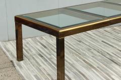  Mastercraft 1970s Mid Century Modern Mastercraft Patinated Brass Dining Table - 2130111