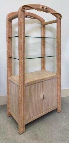  Mastercraft 1980s Tessellated Stone Pencil Reed Etageres Bookcases Pair - 4641972