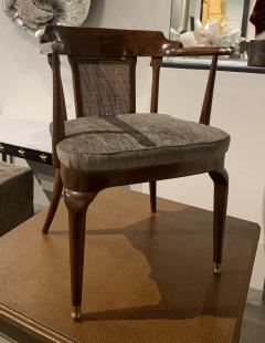  Mastercraft A Rare Pair of Walnut Arm Chairs by Mastercraft - 1821319