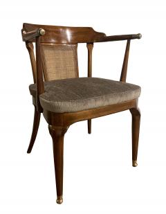  Mastercraft A Rare Pair of Walnut Arm Chairs by Mastercraft - 1821323