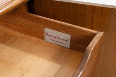  Mastercraft Benard Rhone for Mastercraft Cabinets Burled Elm with Brass Knocker Pulls 1965 - 4579191