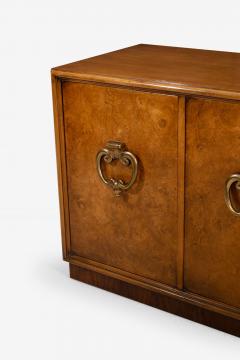  Mastercraft Benard Rhone for Mastercraft Cabinets Burled Elm with Brass Knocker Pulls 1965 - 4579192