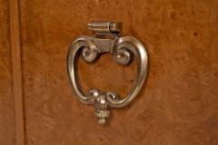  Mastercraft Benard Rhone for Mastercraft Cabinets Burled Elm with Brass Knocker Pulls 1965 - 4579193