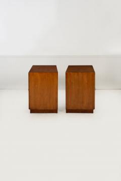  Mastercraft Benard Rhone for Mastercraft Cabinets Burled Elm with Brass Knocker Pulls 1965 - 4579194