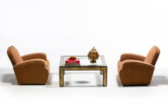  Mastercraft Bernhard Rohne for Mastercraft Acid Etched Metal Glass Brutalist Coffee Table - 4349594
