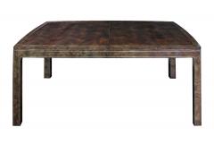  Mastercraft Dining Table in Carpathian Elm with Brass Inlays by Mastercraft - 194388